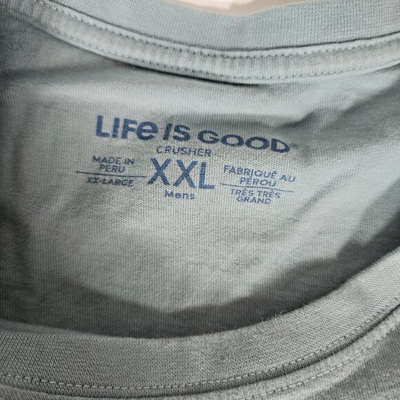 Life is Good Follow the Sun Jeep Blue T-shirt Jake and Rocket Men's Size XXL - Picture 4 of 6